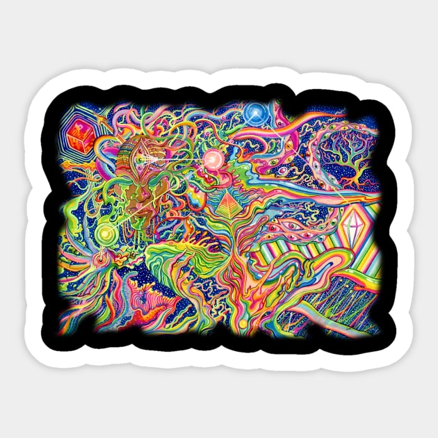 acid trip Sticker by Moonjelly88